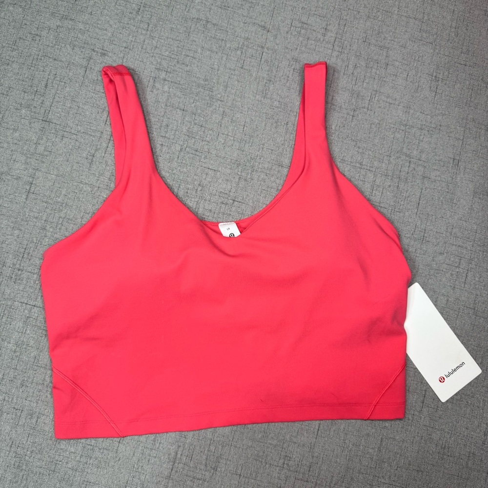 Lululemon Align Tank Top Crop Top Glazed Pink Size 14 NWT - Picture 3 of 8